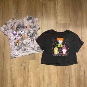 Disney Halloween Graphic Tees Xs/S